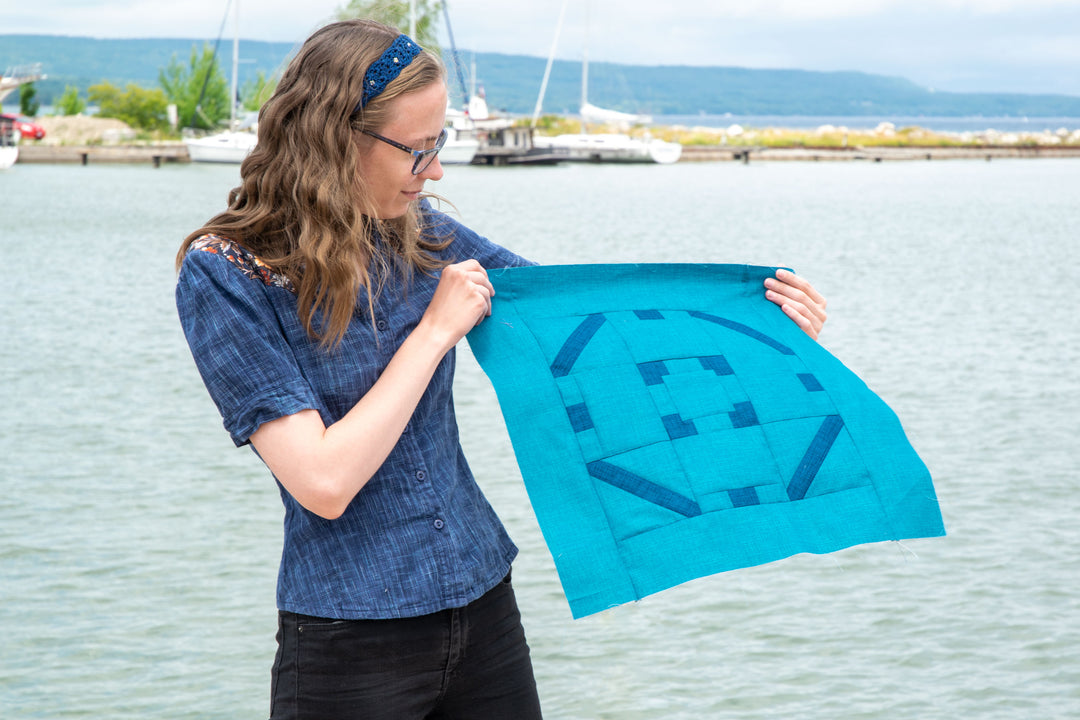 Button Up Quilt Block Pattern - pdf