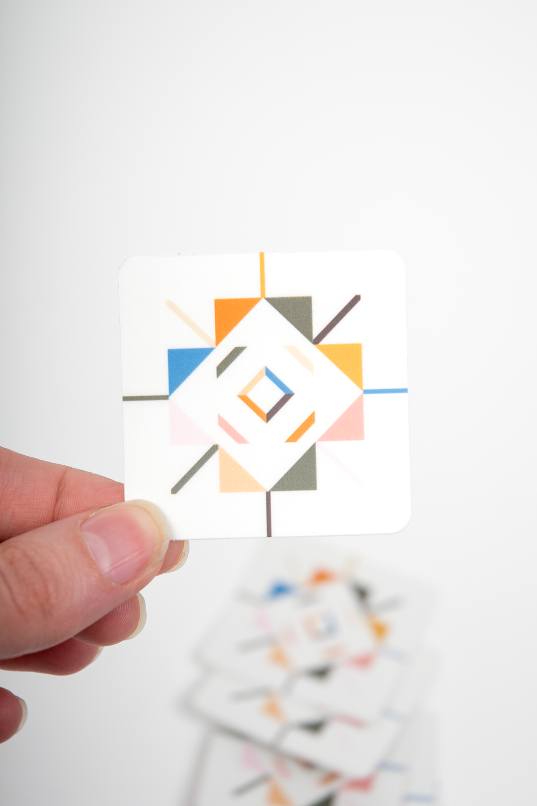 Gertrude's Star Quilt Block Sticker