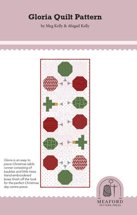 Gloria Table Runner Quilt Pattern - printed