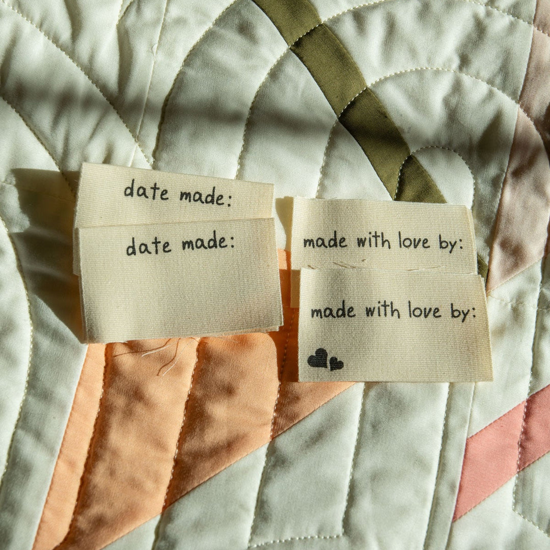 Made With Love Cotton Sew-in Labels - 4ct