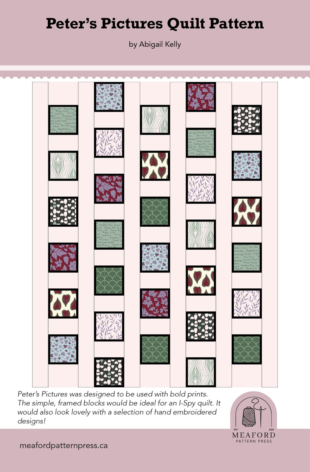 Peter's Pictures Printed Quilt Pattern