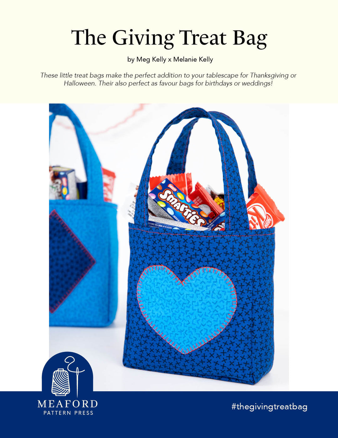 Giving Treat Bag Sewing Pattern - pdf