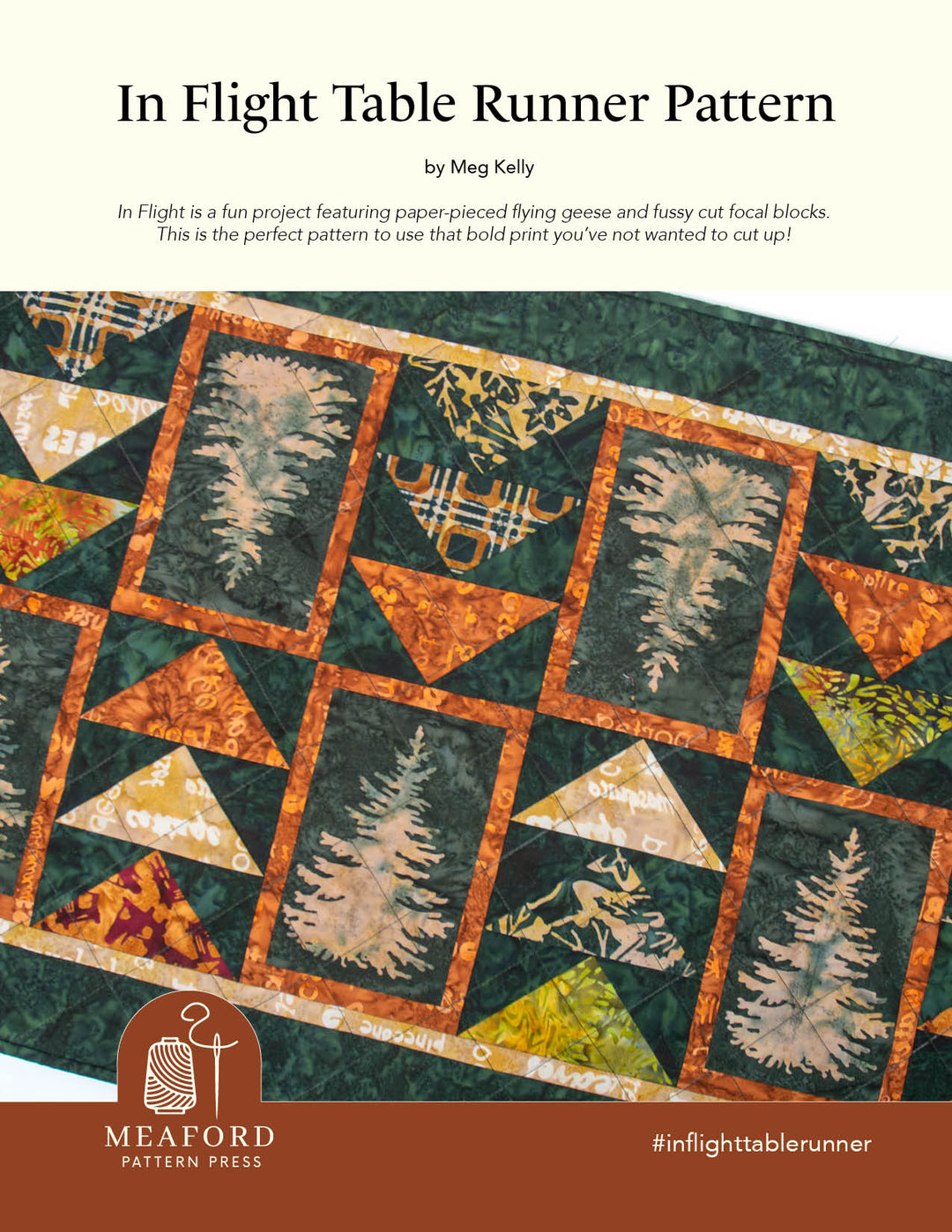 In Flight Table Runner Quilt Pattern - pdf